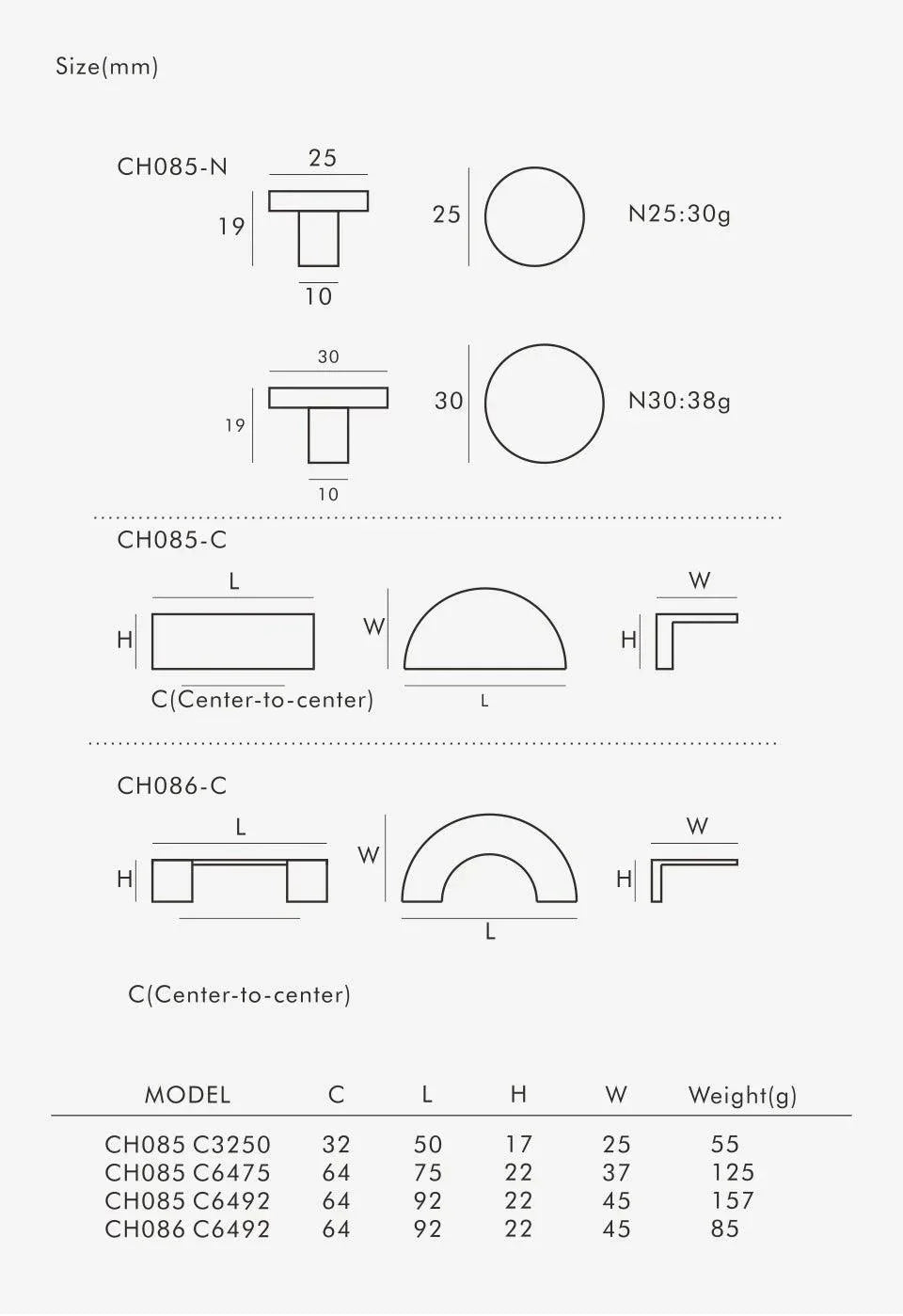 Yaresa Brass Knobs