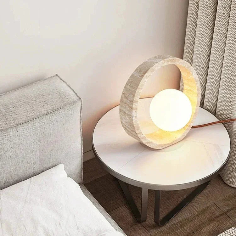 Yarndessa Travertine Table Lamp