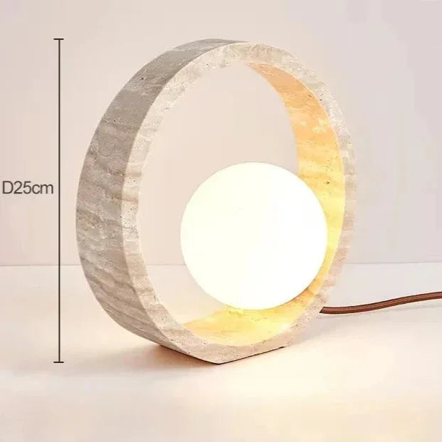 Yarndessa Travertine Table Lamp