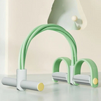 Yoga Resistance Band with 4 Tubes, NBR Foam Grips and Pedals, view 7