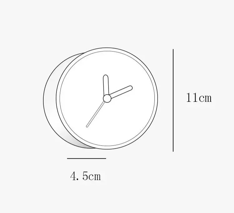 Zelndanta Wood Table Clock