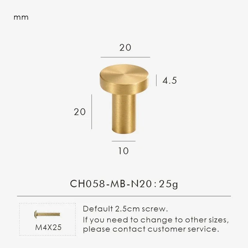 Zelstynta Brass Cabinet Knob