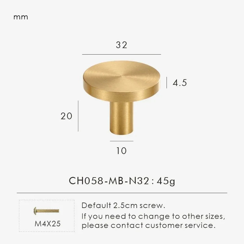 Zelstynta Brass Cabinet Knob