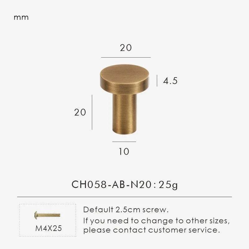 Zelstynta Brass Cabinet Knob