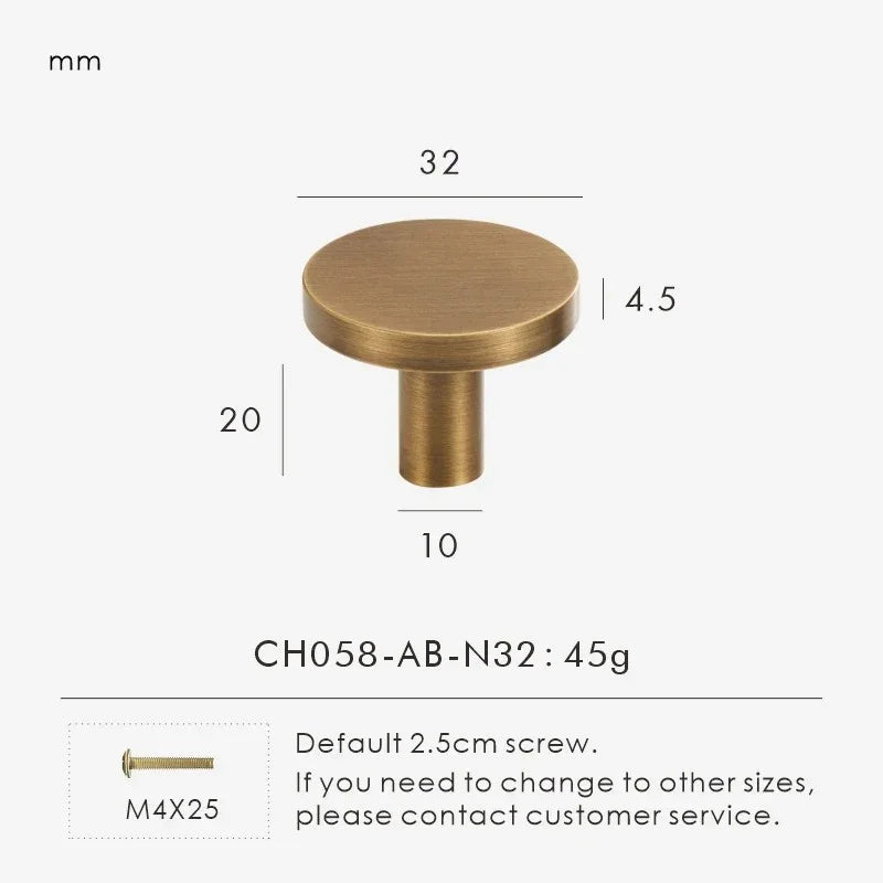 Zelstynta Brass Cabinet Knob
