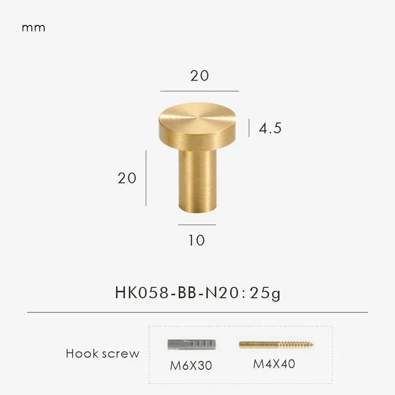 Zelstynta Brass Cabinet Knob