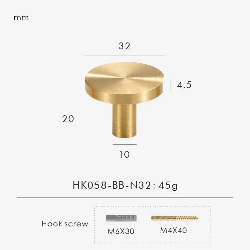 Zelstynta Brass Cabinet Knob