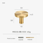 Zelstynta Brass Cabinet Knob