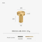 Zelstynta Brass Cabinet Knob