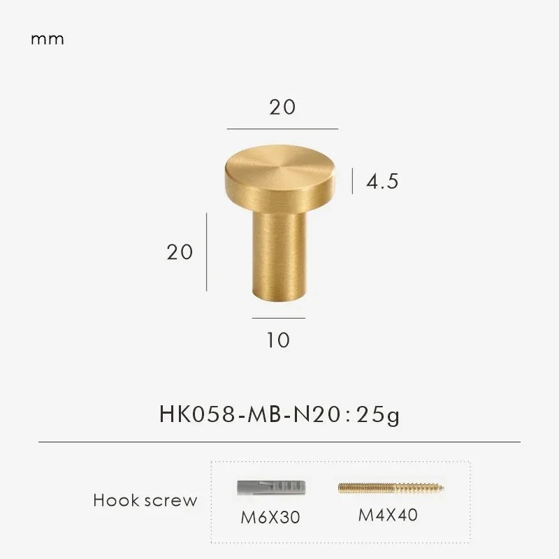 Zelstynta Brass Cabinet Knob
