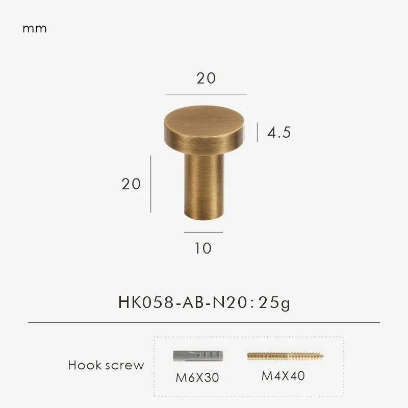 Zelstynta Brass Cabinet Knob