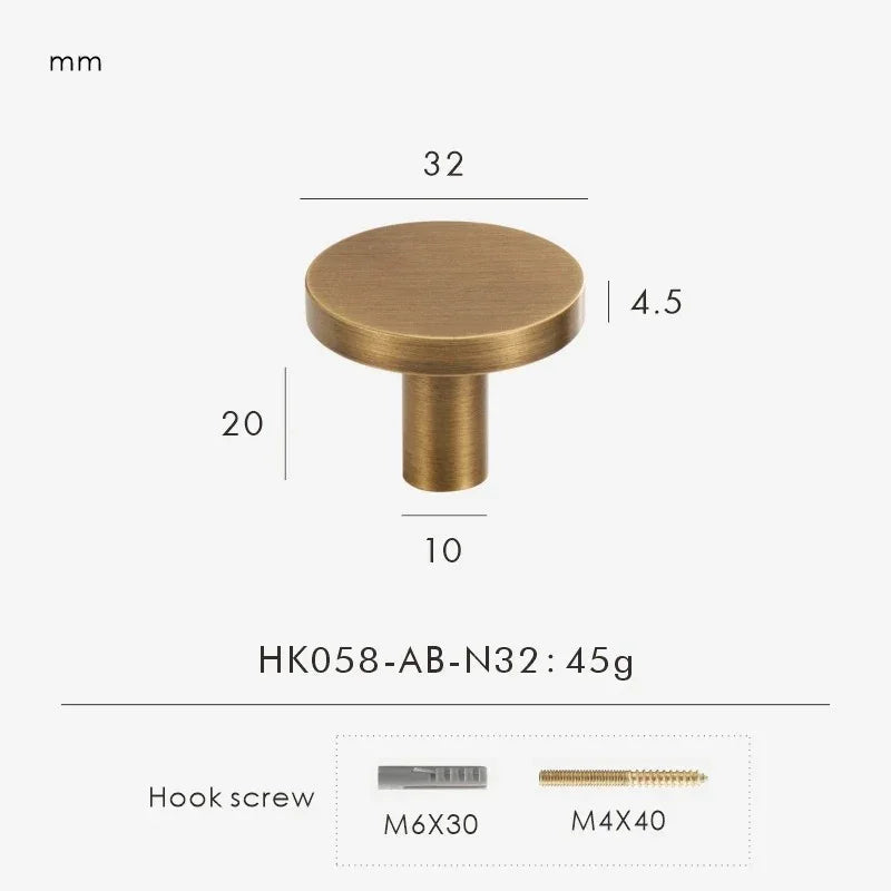 Zelstynta Brass Cabinet Knob