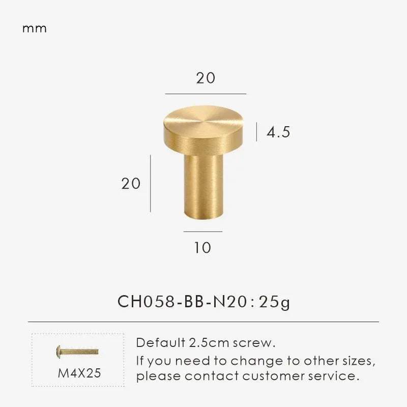 Zelstynta Brass Cabinet Knob