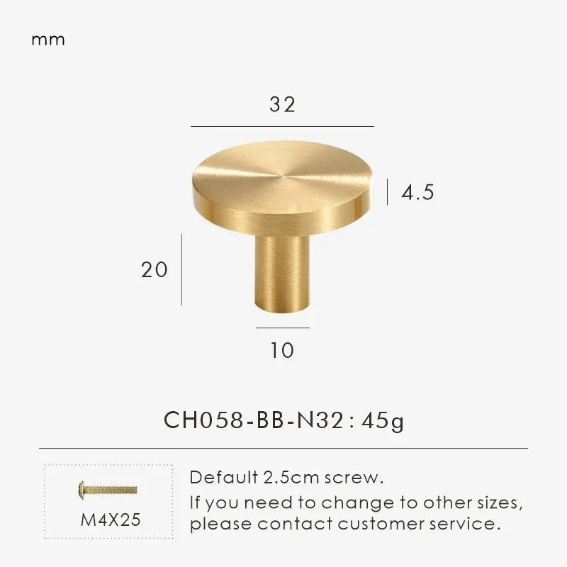 Zelstynta Brass Cabinet Knob