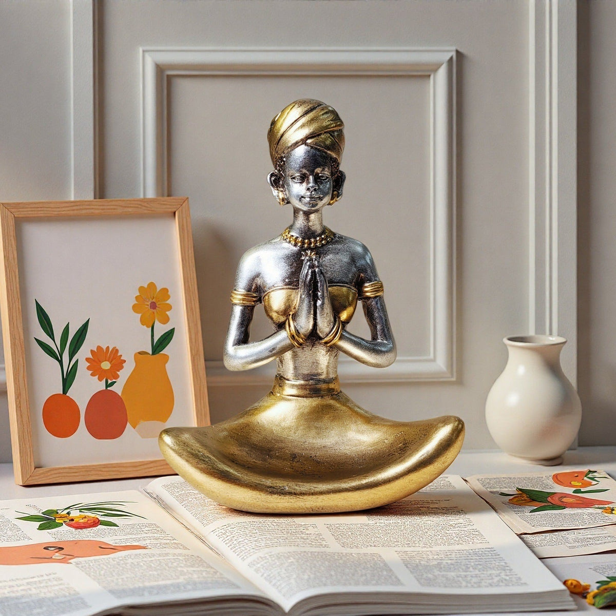 Zenart Statue Gold Silver | High & Bury