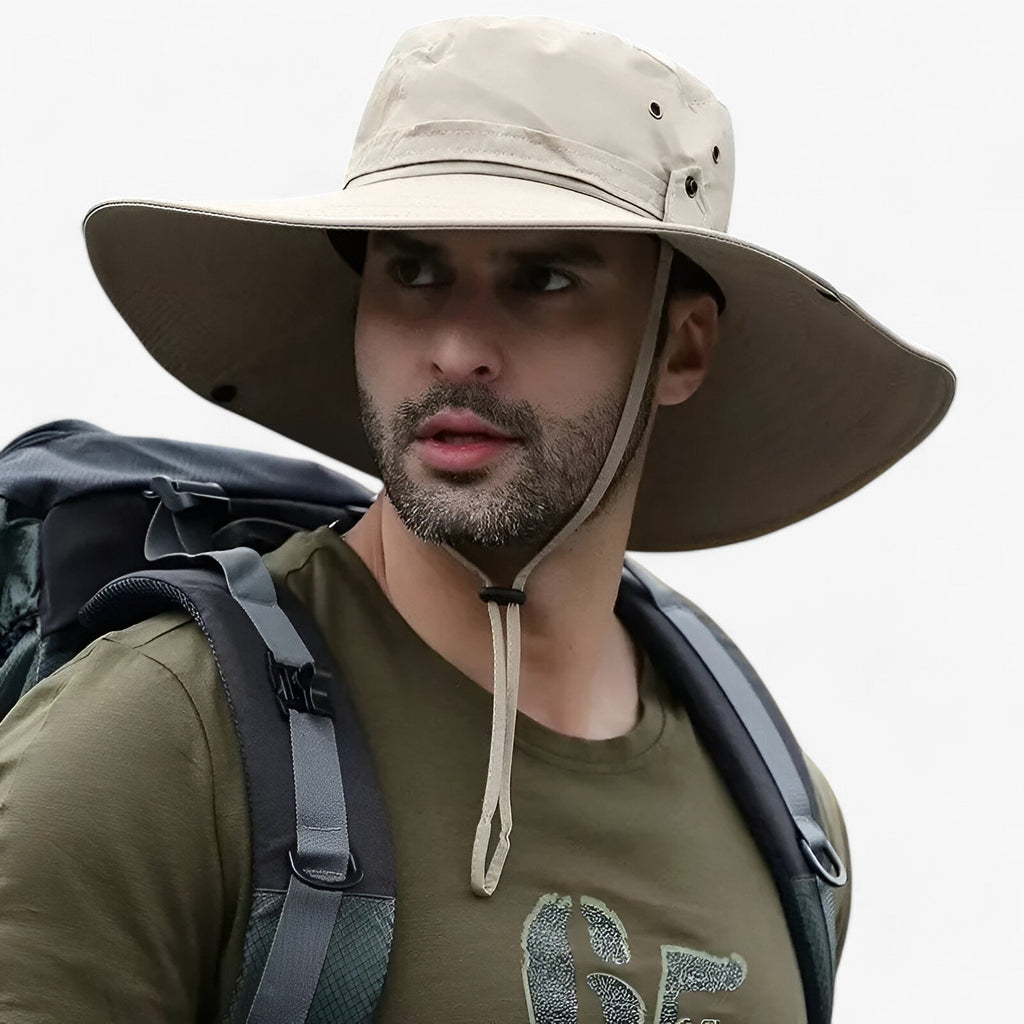 Zeno Outdoor Sun Hat with Adjustable Drawstring, Mesh Panels, 58-60cm, view 2