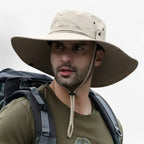 Zeno Outdoor Sun Hat with Adjustable Drawstring, Mesh Panels, 58-60cm, view 4