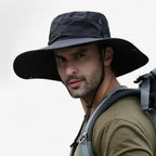 Zeno Outdoor Sun Hat with Adjustable Drawstring, Mesh Panels, 58-60cm
