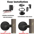 Zinc Alloy Floor Door Stopper, Press-to-Lock, 16 × 3 × 9.4 cm, view 4