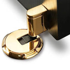 Zinc Alloy Floor Door Stopper, Press-to-Lock, 16 × 3 × 9.4 cm