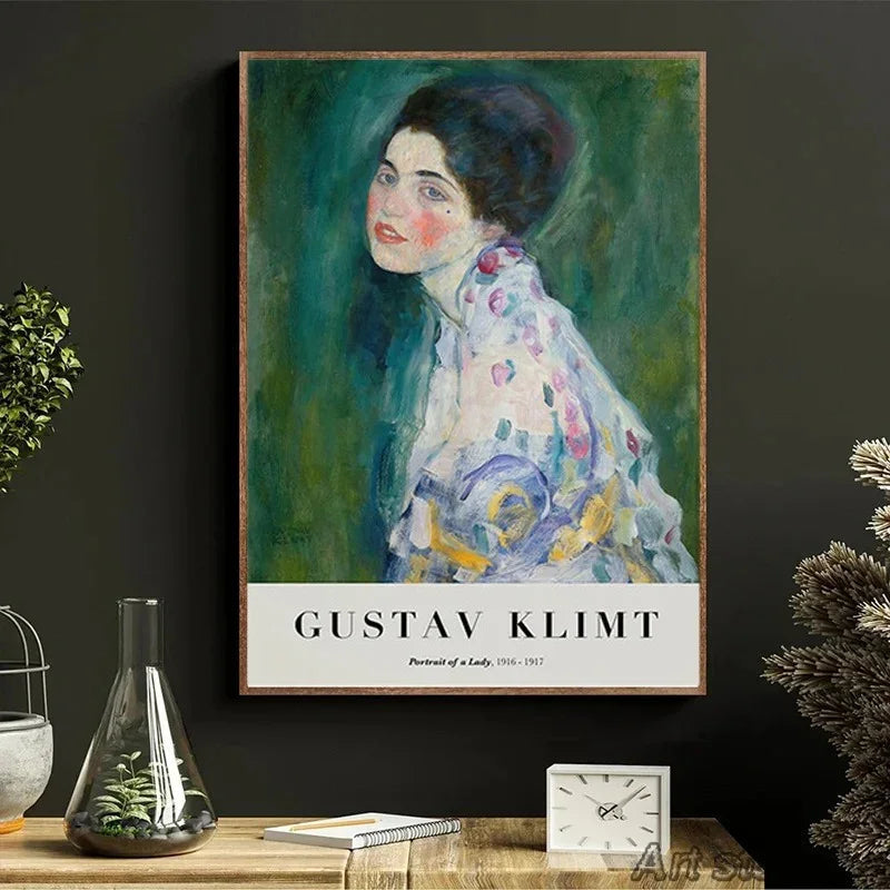 Zorlirra of a lady by Gustav Klimt Wall Art