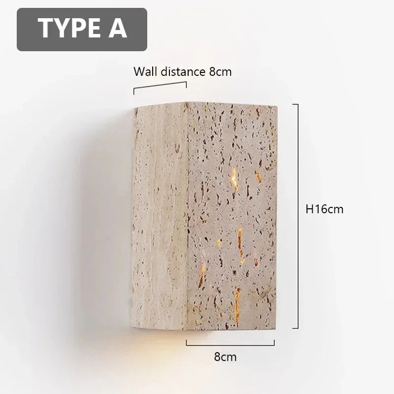 Zorsorra Travertine Wall Lamp